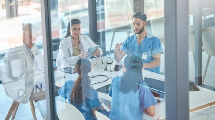 Healthcare Challenges in 2025 - Healthcare Staff Metting in Healthcare Center